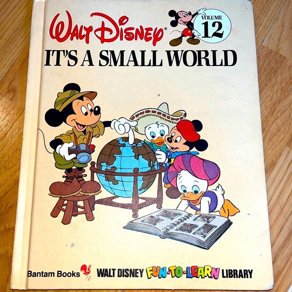 Disney Other - Walt Disney Library Volume 12: It's a Small World (Hard Cover) VTG Mickey Mouse